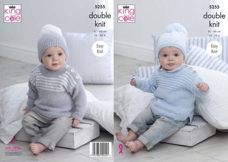 Sweaters and Hats in King Cole Big Value Baby DK 50g (5255) | The ...