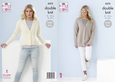 Cardigans in King Cole Cotton Top DK (5373)