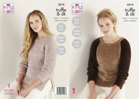 Sweater and Tunic in King Cole Truffle (5514)