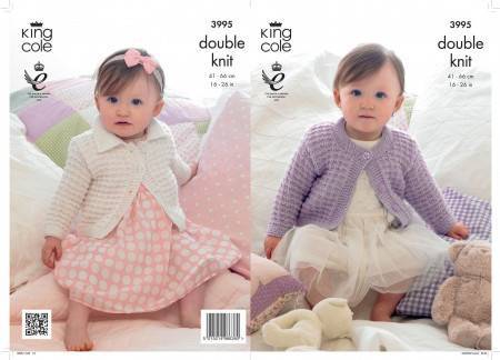 Children's Cardigans knitted in King Cole Baby Glitz DK (3995)
