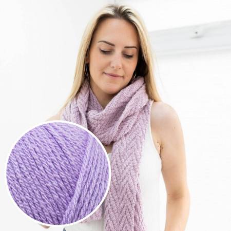 Beginners Knit Kit - Lilac Colourway