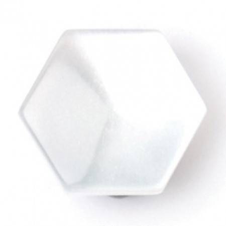 Size 11mm, Hexagonal Shape, Pearl White, Pack of 5