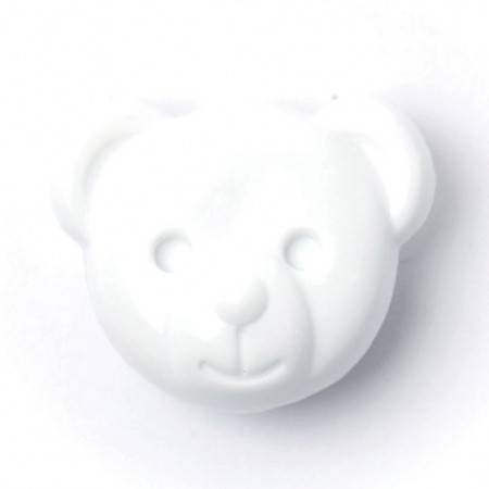 Size 15mm, Teddy Bear, White, Pack of 3