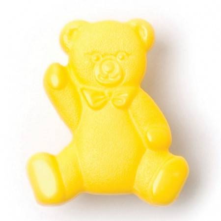 Size 17mm, Teddy Bear, Yellow, Pack of 3