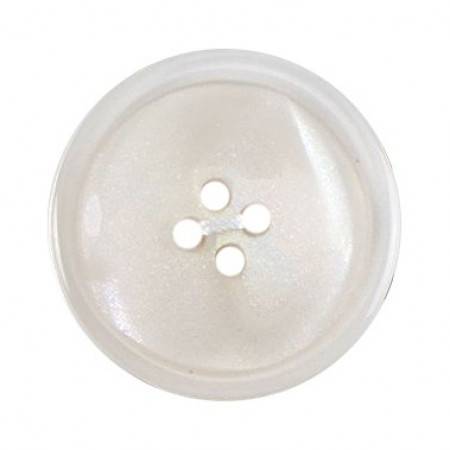 Size 25mm, 4 Hole, Pearl Effect, Pearl White, Pack of 2