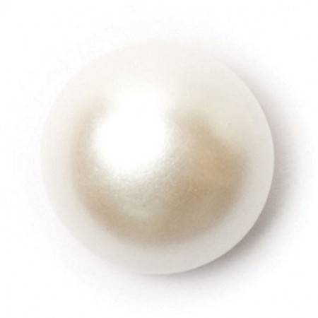 Size 11mm, Pearl Effect, Pearl Cream, Pack of 2
