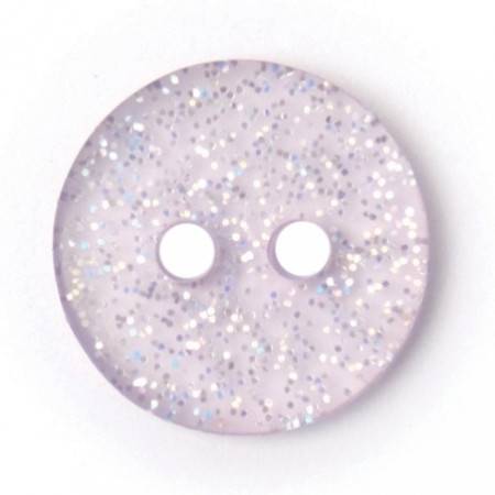Size 12mm, 2 Hole, Sparkle Effect, Purple, Pack of 5