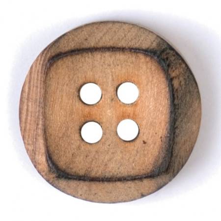 Size 18mm, 4 Hole, Wood, Brown, Pack of 3