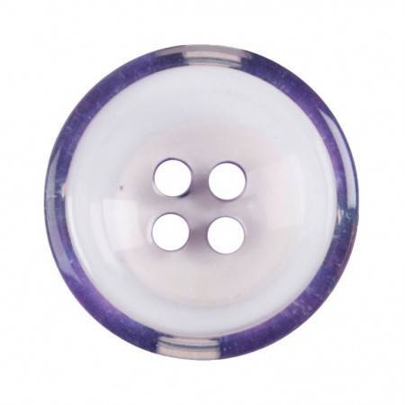 Size 17mm, 4 Hole, Clear /Purple, Pack of 3