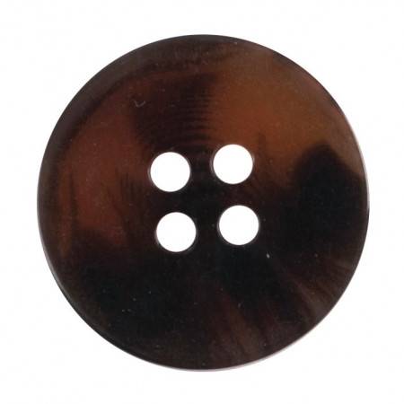 Size 17mm, 4 Hole, Tortoiseshell Effect, Brown, Pack of 3