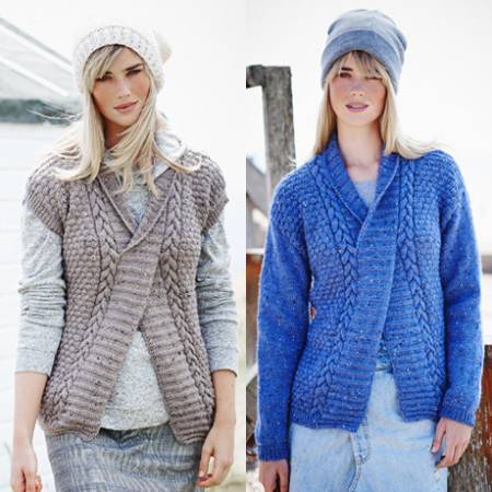 Sweater and Slipover in Stylecraft Alpaca Tweed DK (9451)