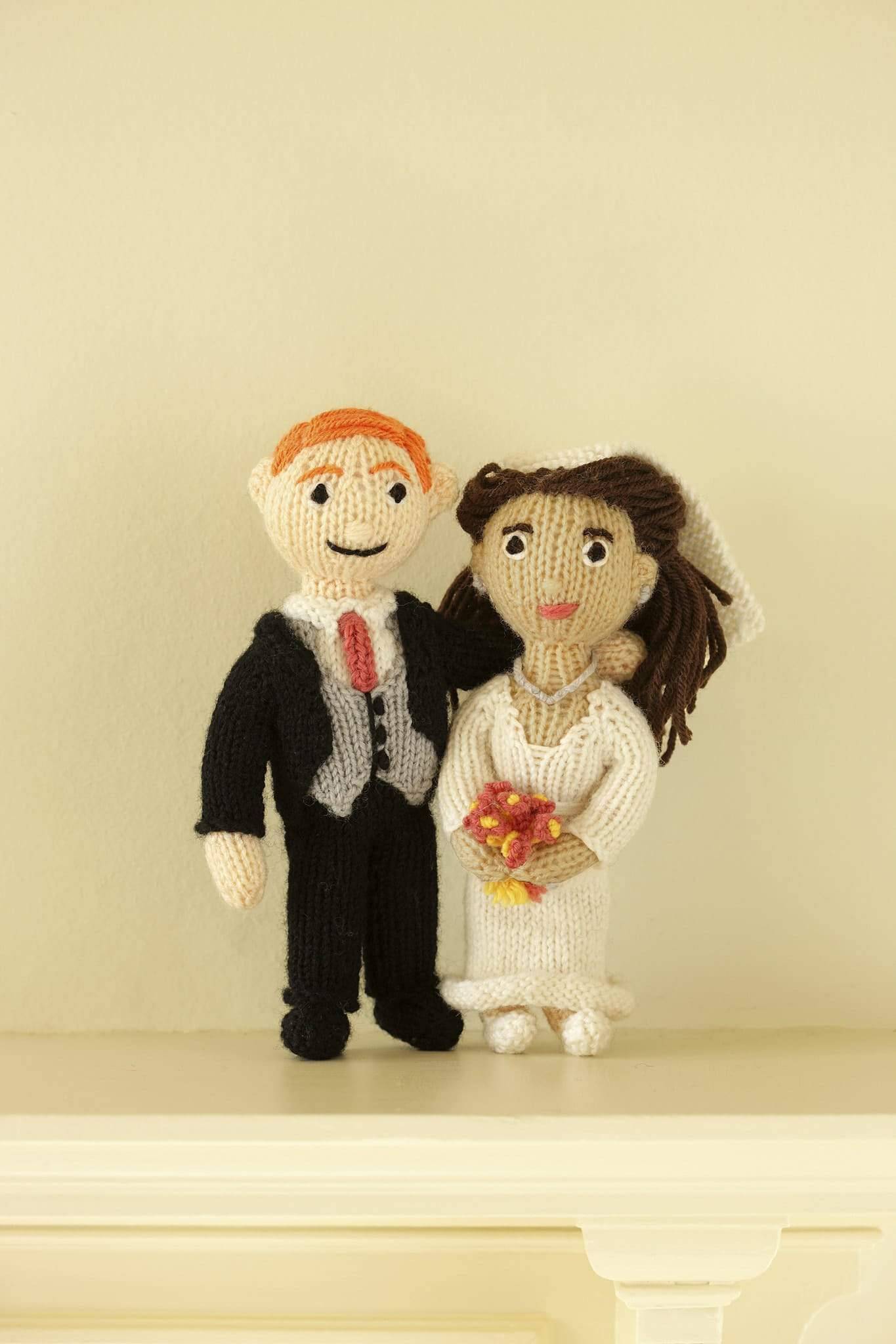 Harry and Meghan Bride and Groom Dolls Knitting Patterns The Knitting