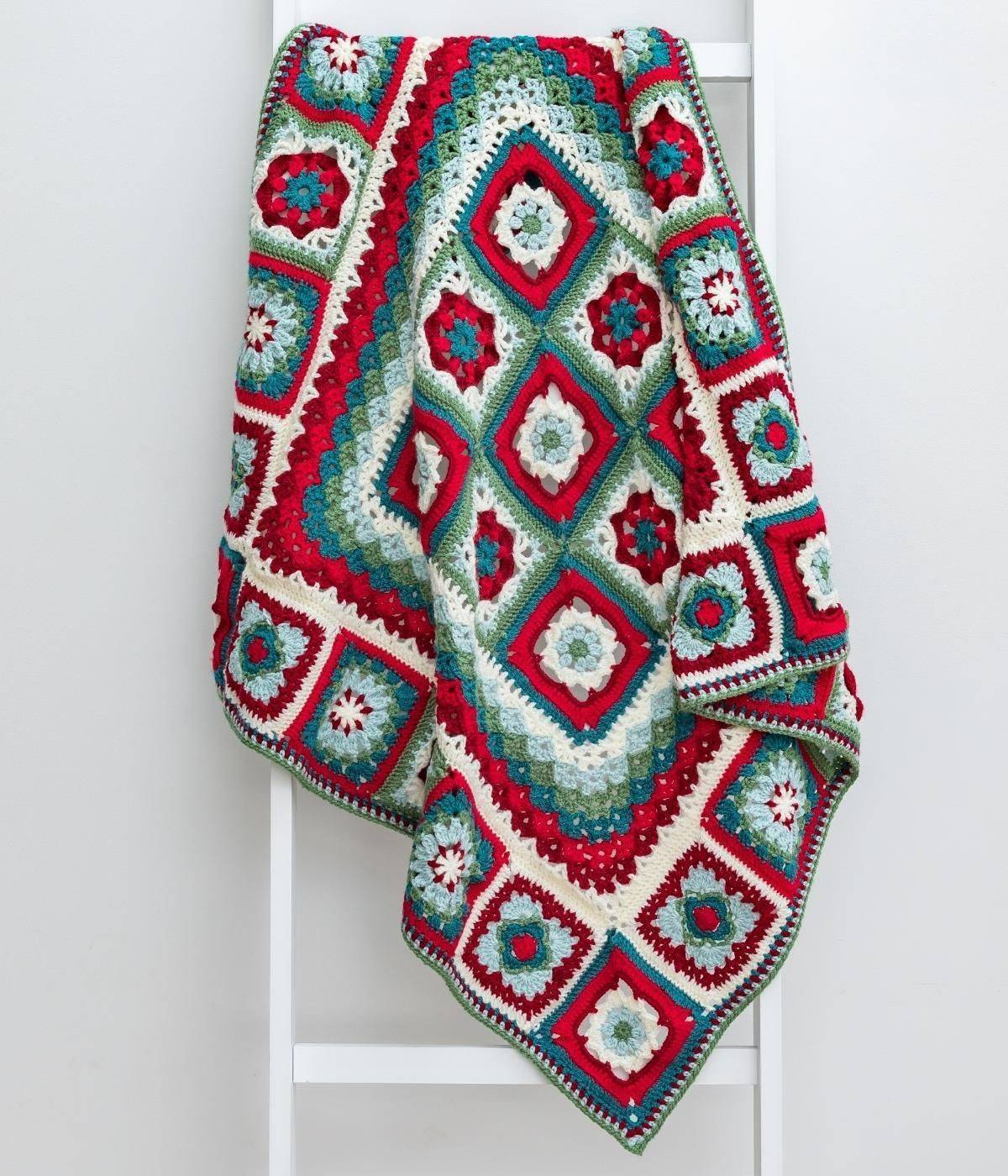 Christmas Folk Crochet Blanket in Emu Classic DK (1012) The Knitting