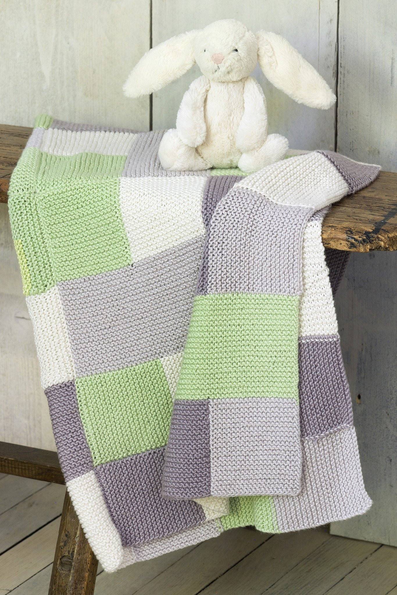 Blanket With Squares Knitting Pattern The Knitting Network
