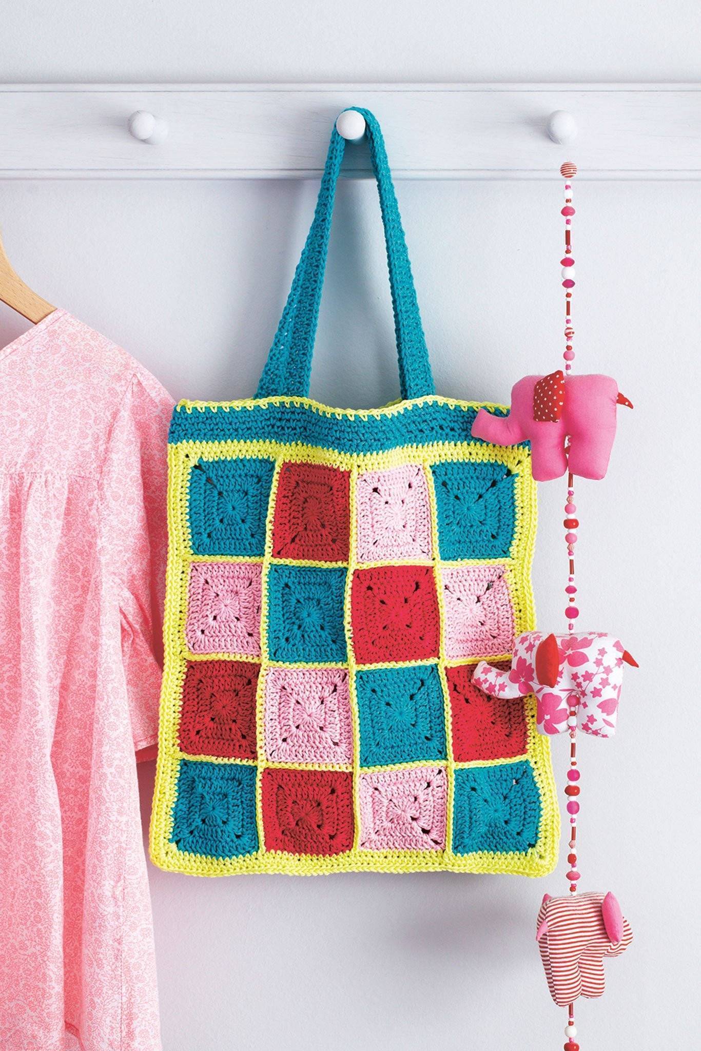 Granny Square Bag Crochet Pattern | The Knitting Network