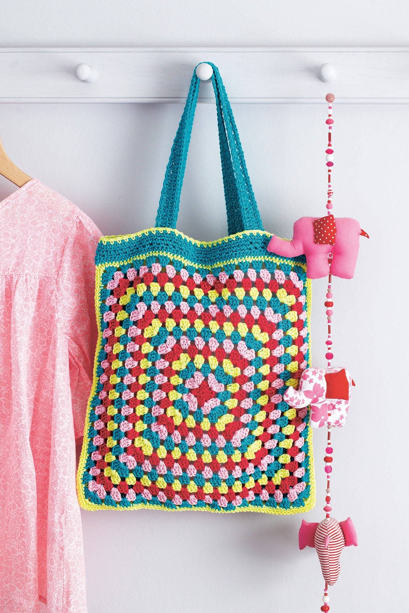 Granny Square Bag Crochet Pattern The Knitting Network
