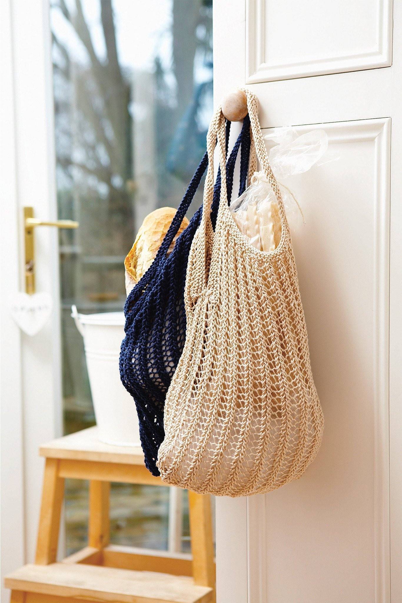Shopping Bag Knitting Pattern | The Knitting Network