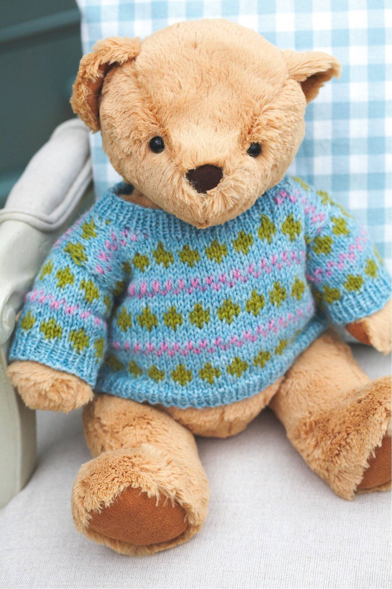 Vintage Jumper For Teddy Bear Knitting Pattern