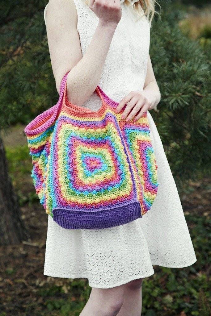 Rainbow Bag Crochet Pattern | The Knitting Network