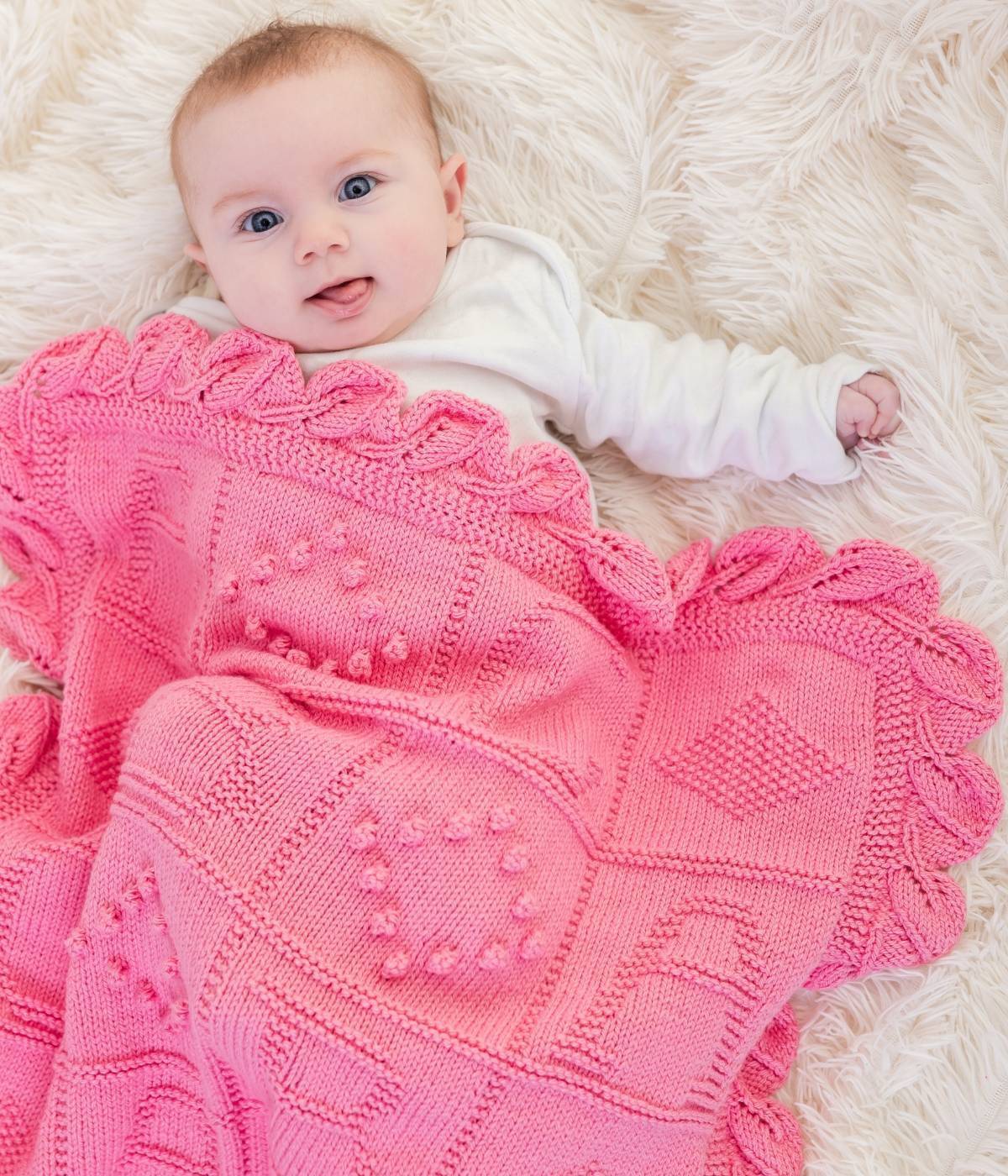 ABC Cot Blanket in Emu Cotton DK (3010) | The Knitting Network