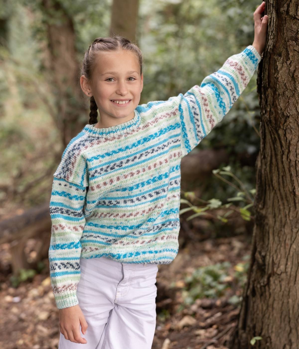 Round Neck Jumper in Elements Colours Adventure Isle DK | The Knitting ...