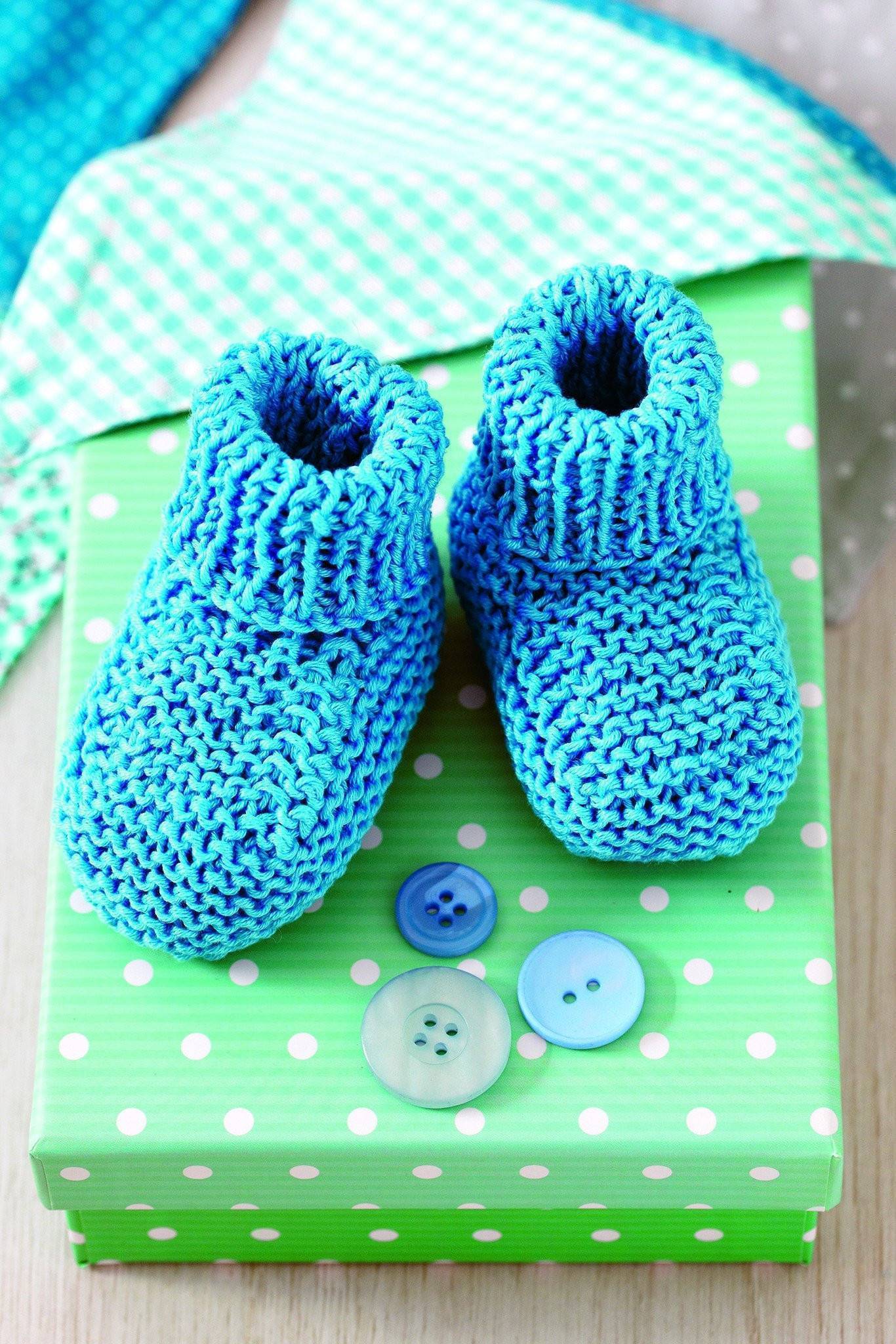 Baby Booties With Roll Top Knitting Pattern The Knitting