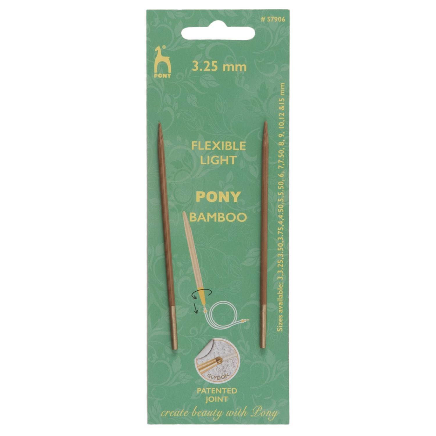 Pony Shanks Interchangeable Bamboo Circular Knitting Needles - 7.50mm  (P57916)