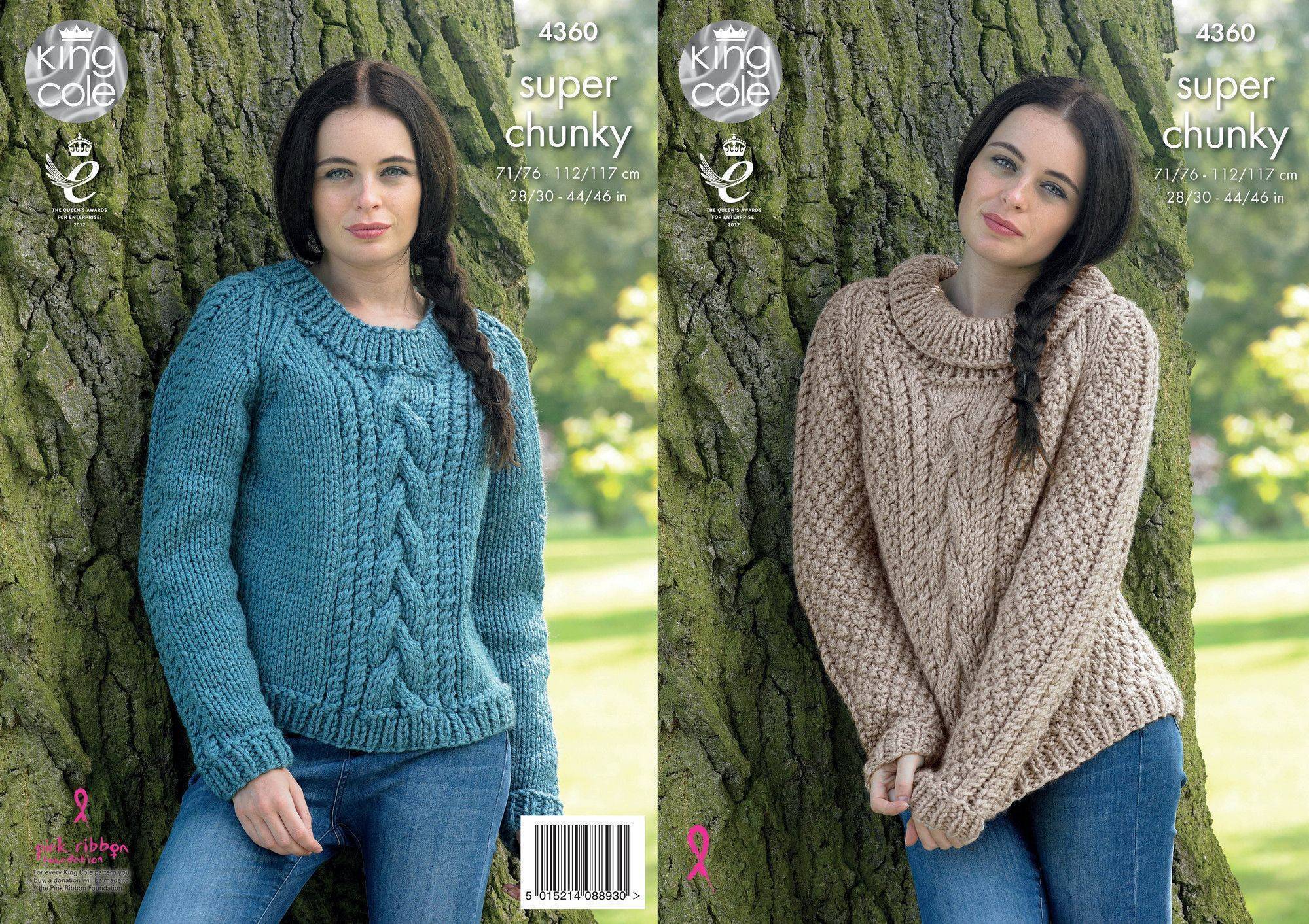 Sweaters in King Cole Big Value Super Chunky (4360) | The Knitting Network