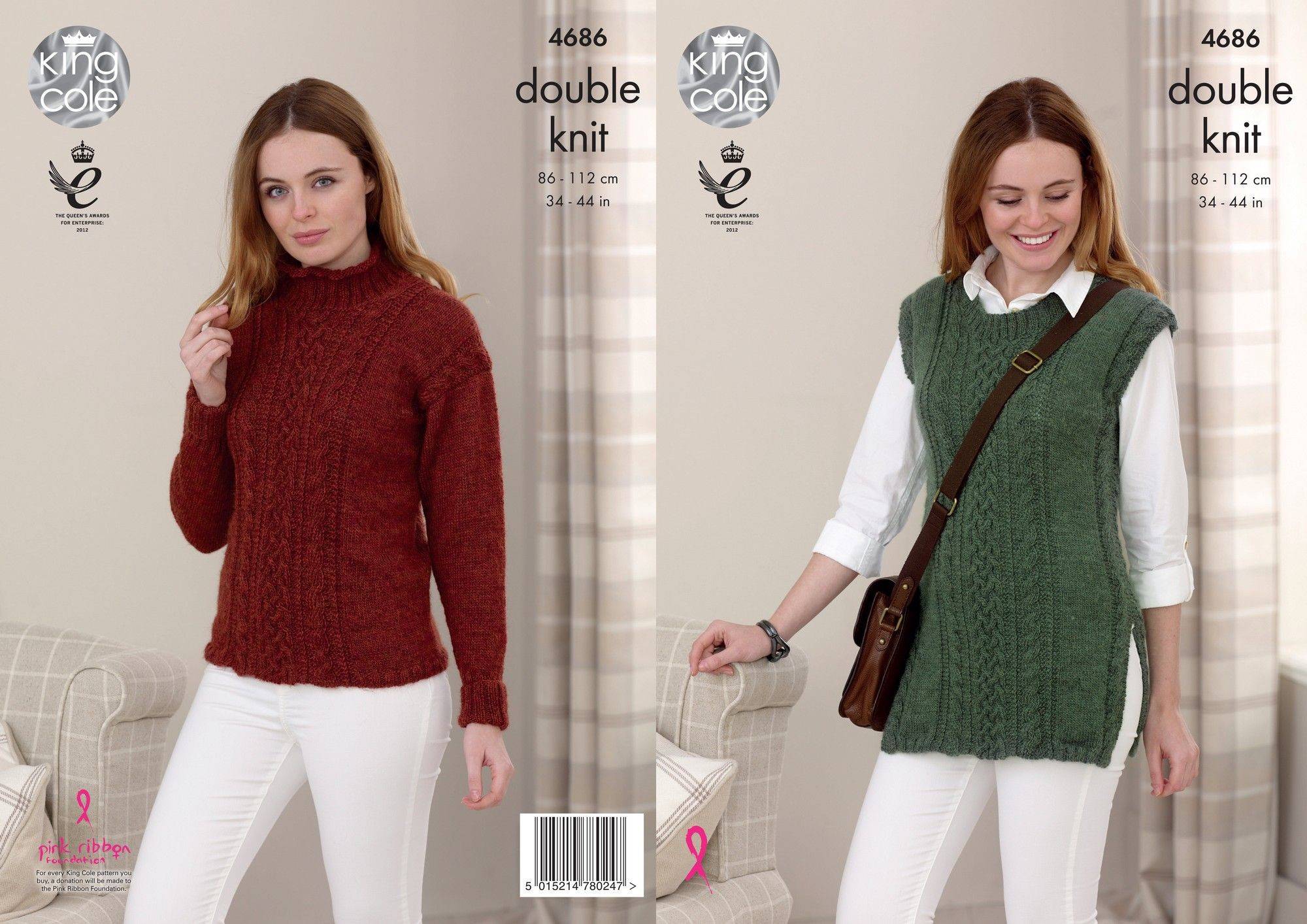 Sweater and Tunic in King Cole Panache DK (4686) | The Knitting Network