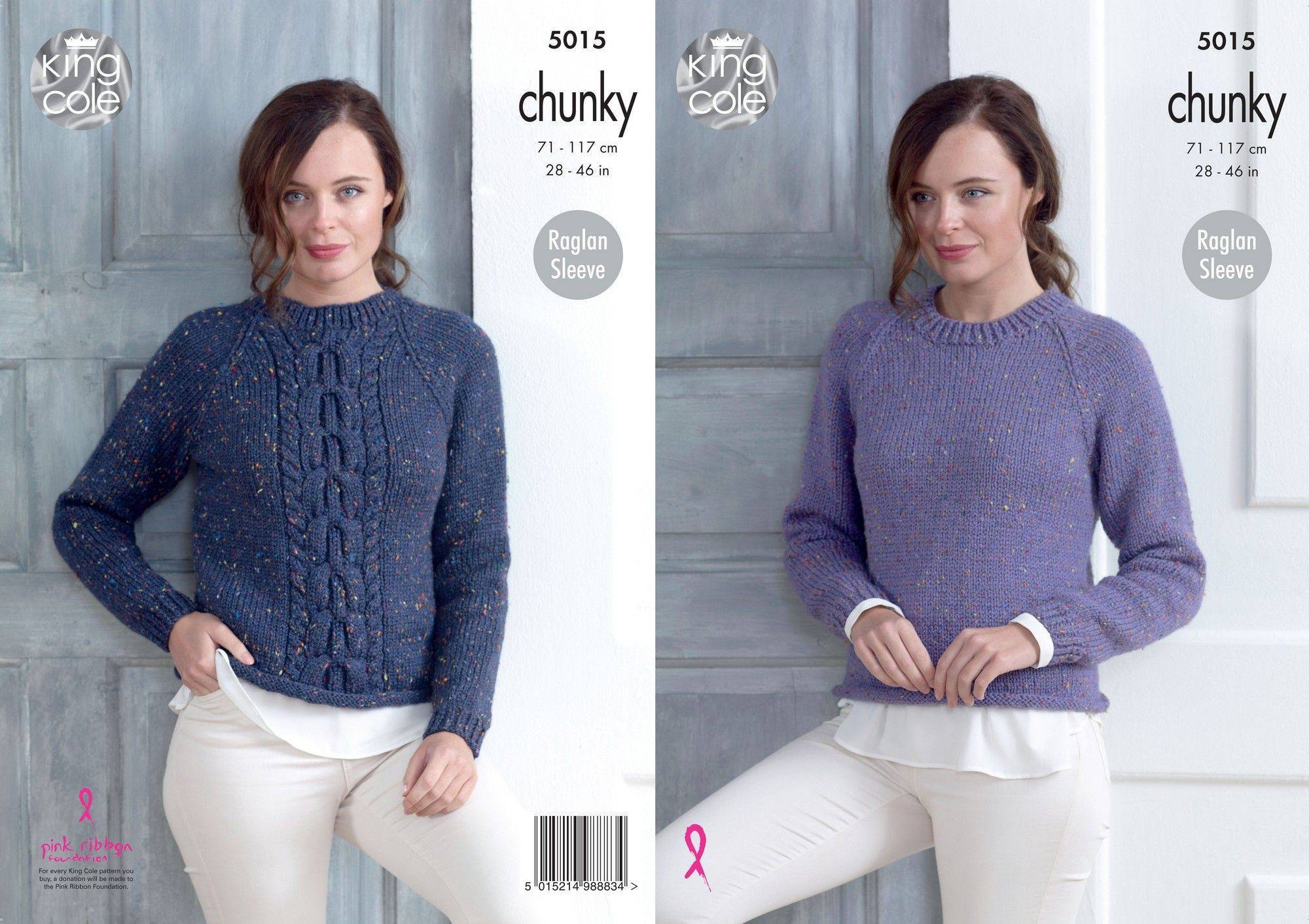 Sweaters in King Cole Chunky Tweed (5015) | The Knitting Network