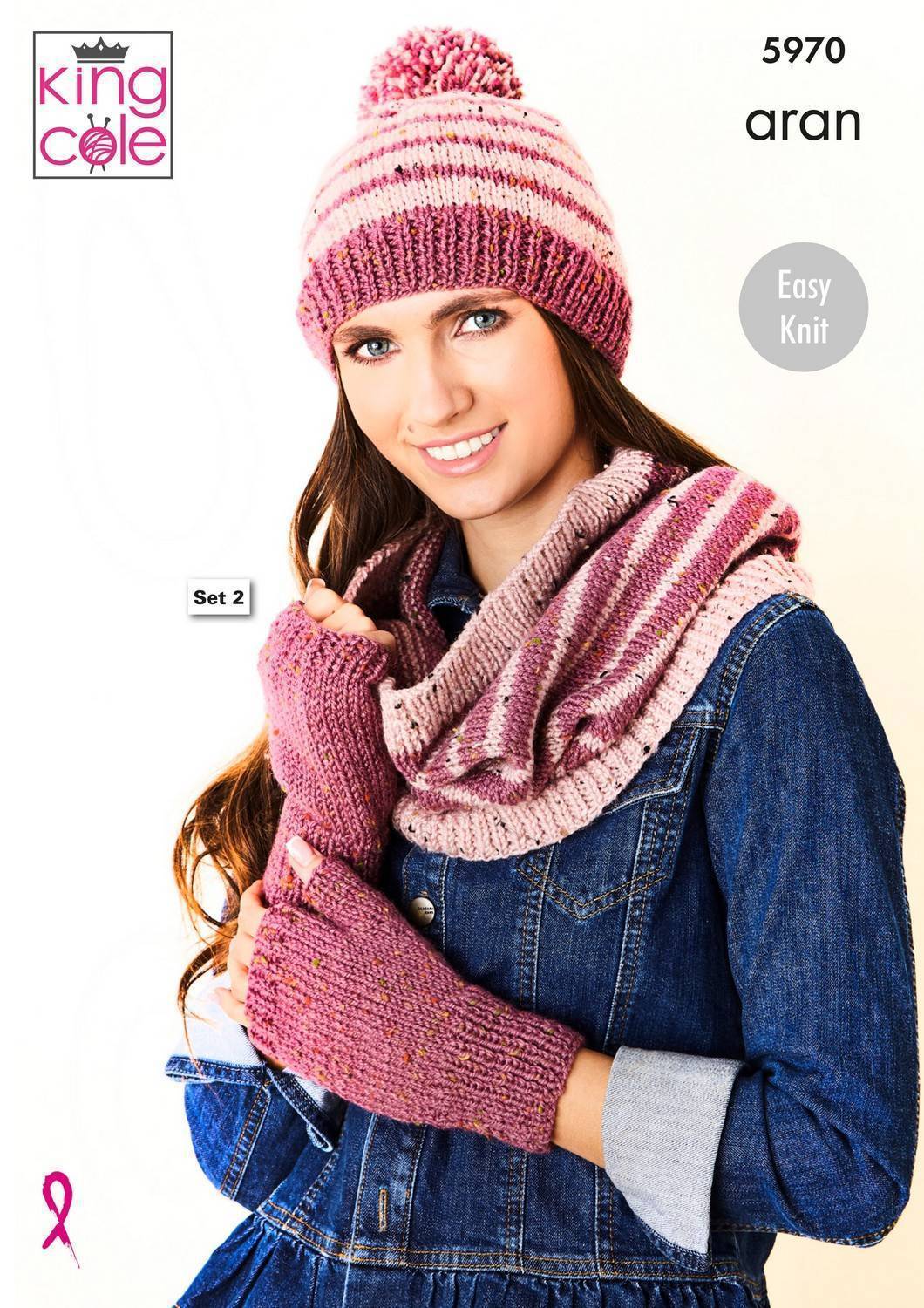 Accessories in King Cole Fashion Aran (5970) | The Knitting Network