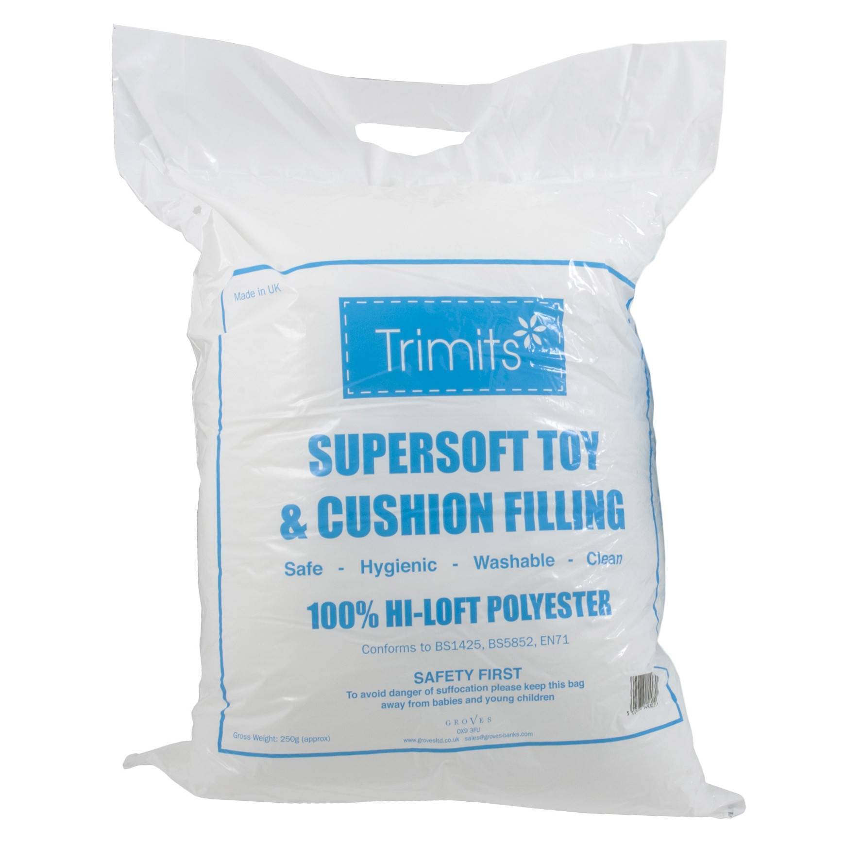500g in Total 2 x Trimits 250g Washable Supersoft Toy Filling Stuffing 