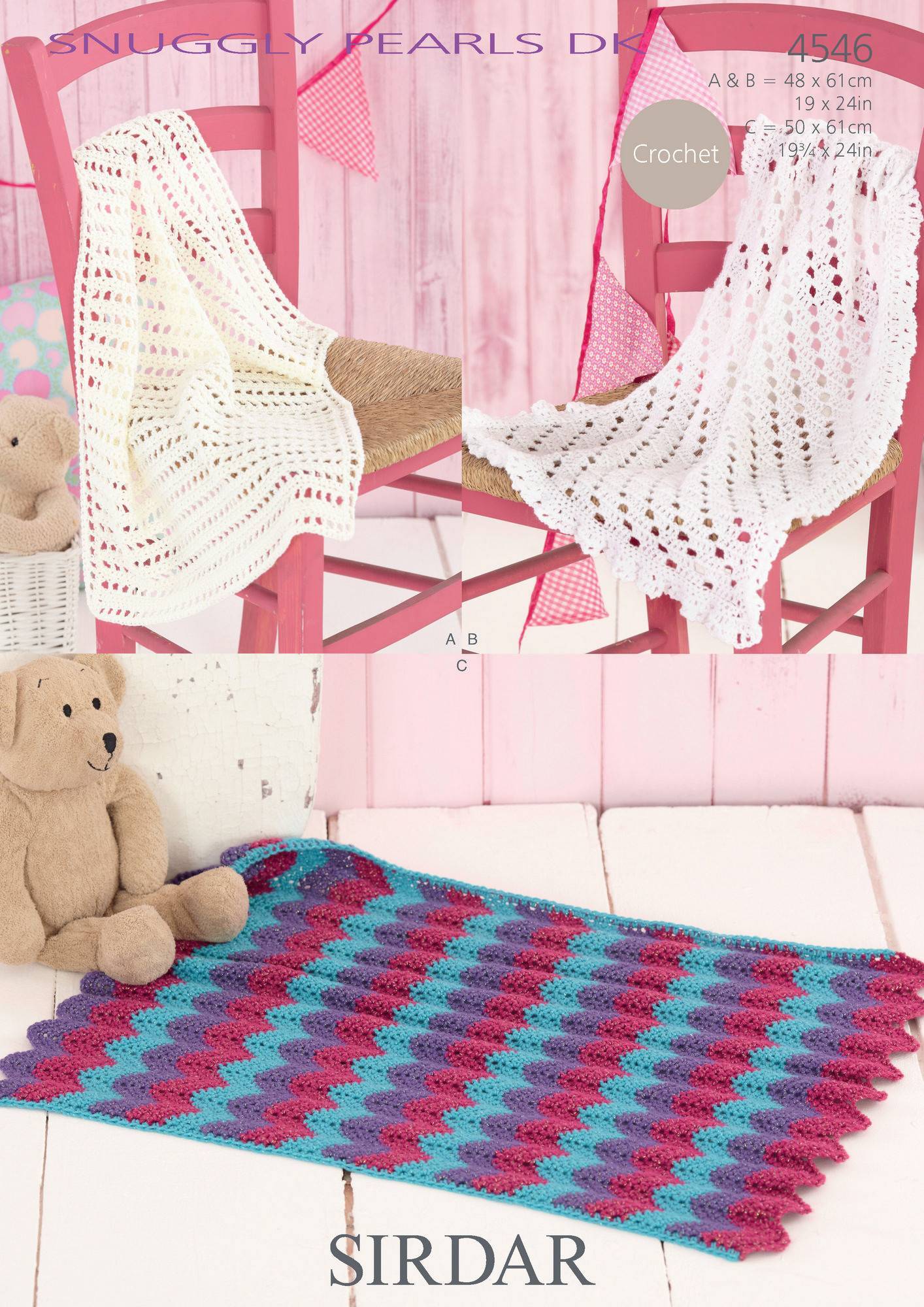 Blankets in Sirdar Snuggly Pearls DK (4546) The Knitting Network