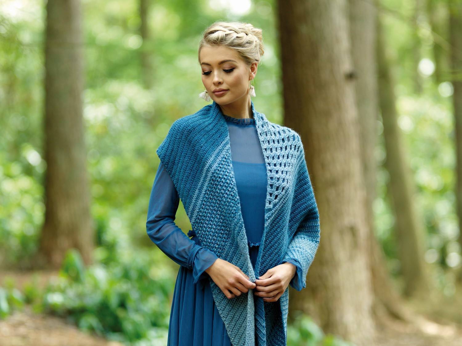 out of the woods: eloise shawl in west yorkshire spinners illustrious dk pattern