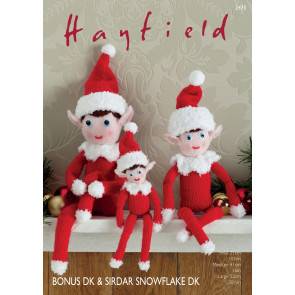 Christmas Elves in Hayfield Bonus DK and Sirdar Snuggly DK (2475)