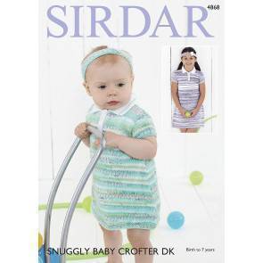 Dress and Headband in Sirdar Snuggly Baby Crofter DK and Snuggly DK (4868)
