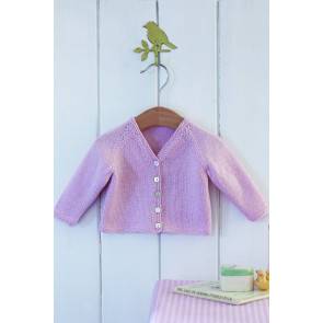 V-neck cardigan for babies with five buttons