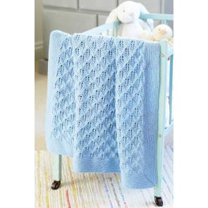 Baby Cot Blanket Knitting Pattern - The Knitting Network
