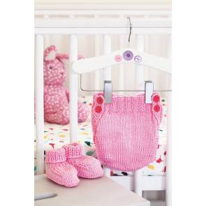 Baby Pink Pants And Bootees Knitting Pattern