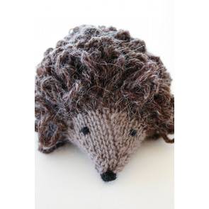 Small knitted hedgehog toy