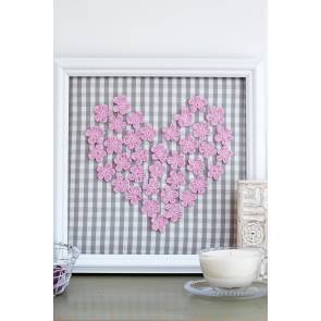 Flower Heart To Frame Crochet Pattern - The Knitting Network