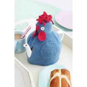 Keep your pot of tea warm with a crochet hen cosy