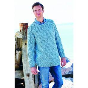 Men's knitted chunky jumper with cables