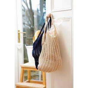 Knitted handy bag perfect for shopping or for the beach