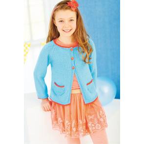 Knitted summer cardigan for girls