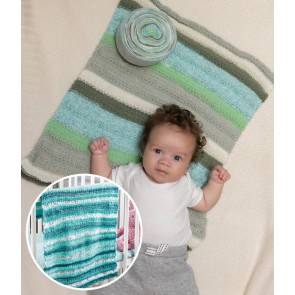 Striped Baby Blanket in Christmas Classics Christmas Cakes 