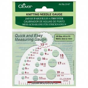 Clover Knitting Needle Gauge (CL3147)