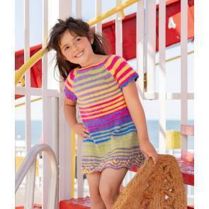 Child's Knitted Dress in Emu Funfair Helter Skelter (4010)