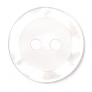 Size 13mm, 2 Hole, Pearl Effect, Pearl White, Pack of 6
