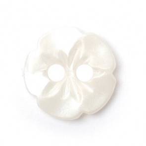 Size 11mm, 2 Hole, Pearl White, Pack of 4